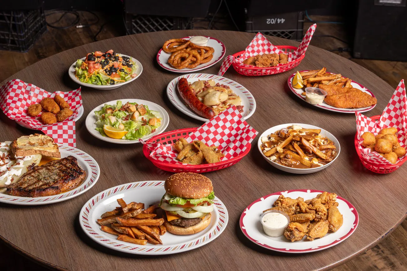 A party spread of Rednex appetizers and mains